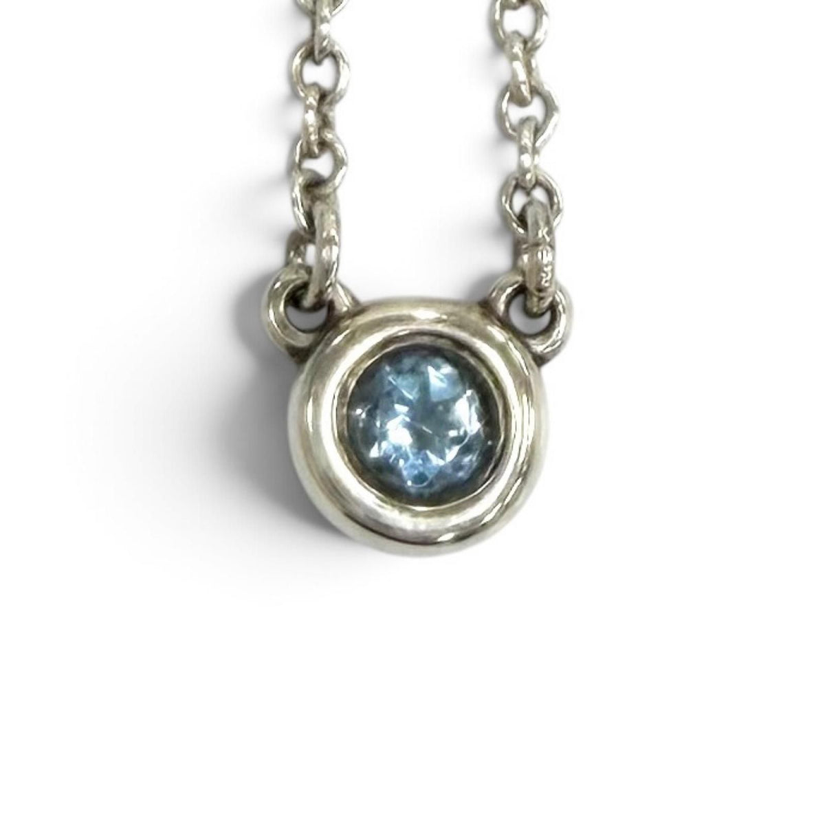Tiffany & Co Elsa Peretti Color by the Yard Aquamarine Pendant