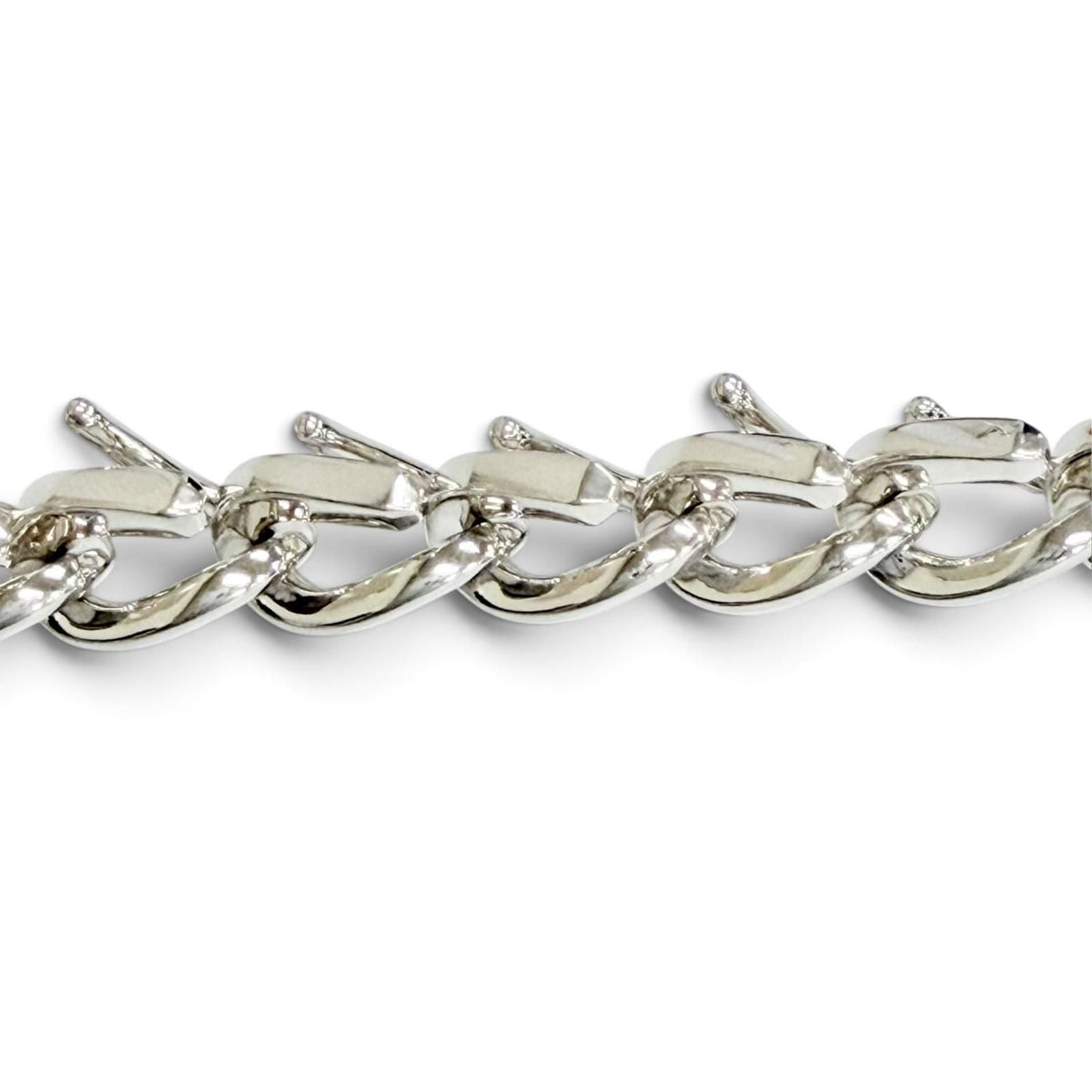 Tiffany & Co Forge Medium Link Bracelet High Polish Silver — view 3