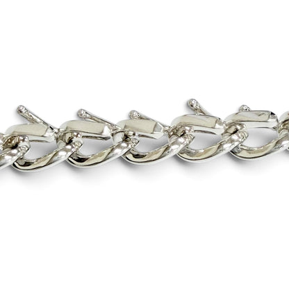 Tiffany & Co Forge Medium Link Bracelet High Polish Silver — view 3
