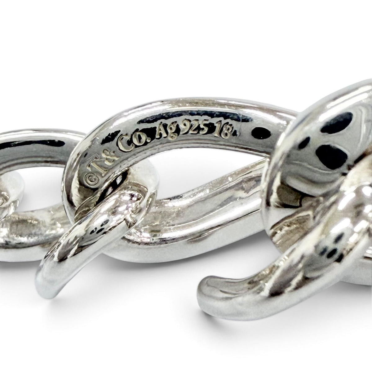 Tiffany & Co Forge Medium Link Bracelet High Polish Silver — view 6