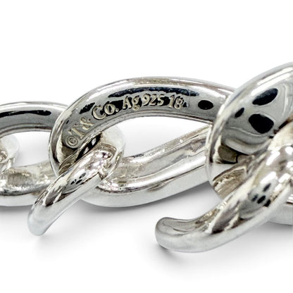 Tiffany & Co Forge Medium Link Bracelet High Polish Silver — view 6