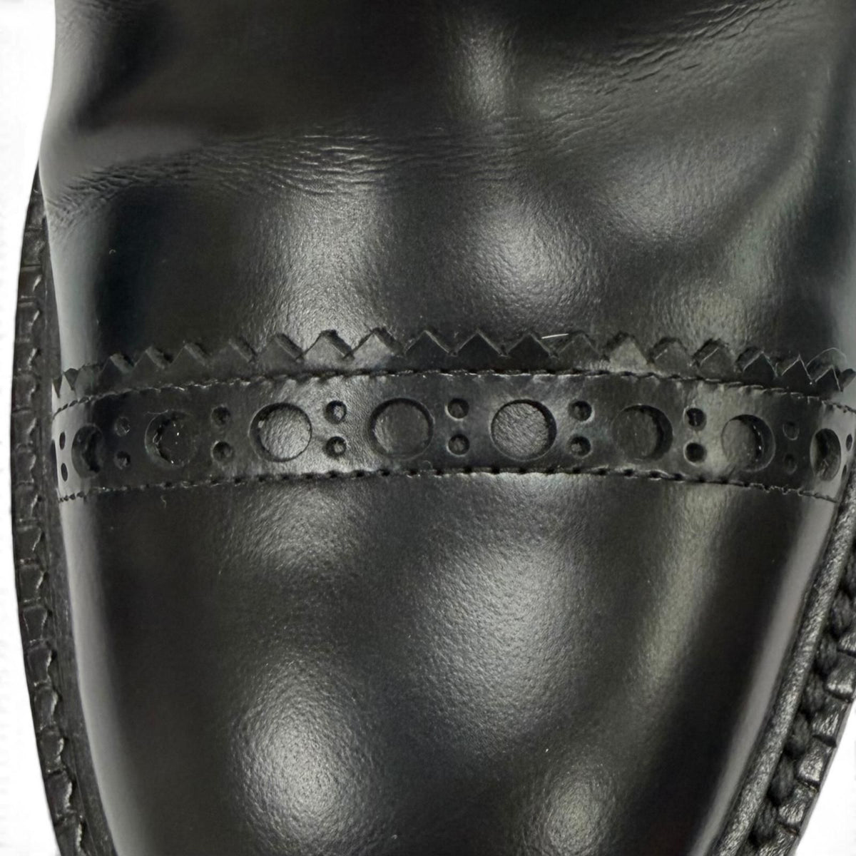 Hermes Lindsay 70 Side Gore Straight Tip Chunky Heel Leather Short Boots Black — view 8