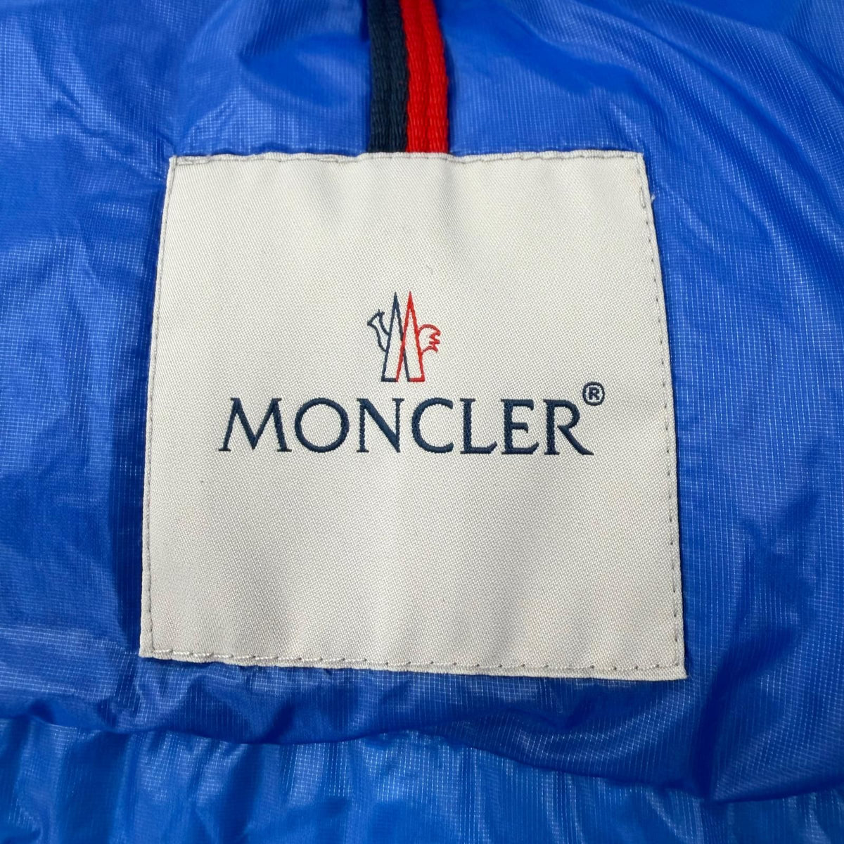 Moncler Lamentin Logo Patch Hooded Double Zip Up Jacket Blue — view 8