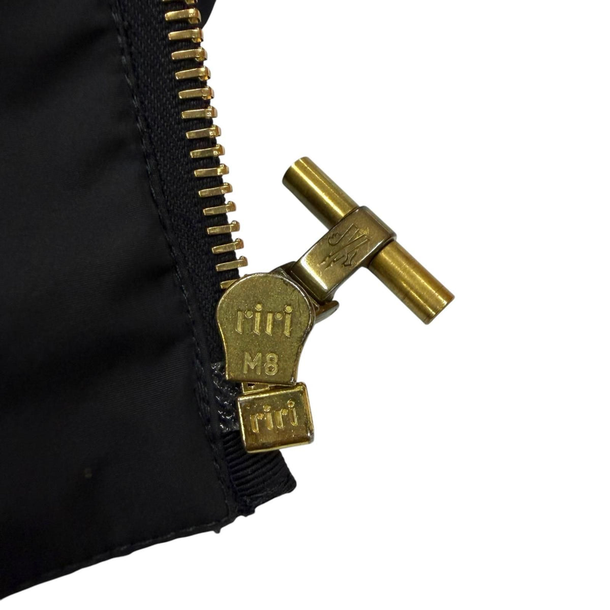 Moncler Gamme Bleu Gum Blue Wool Cashmere Logo Patch Zip Down Jacket Black — view 7