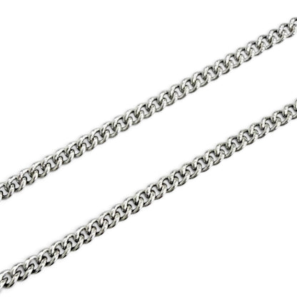 Chanel Vintage 06P CC Logo Rhinestone Necklace Silver — view 7