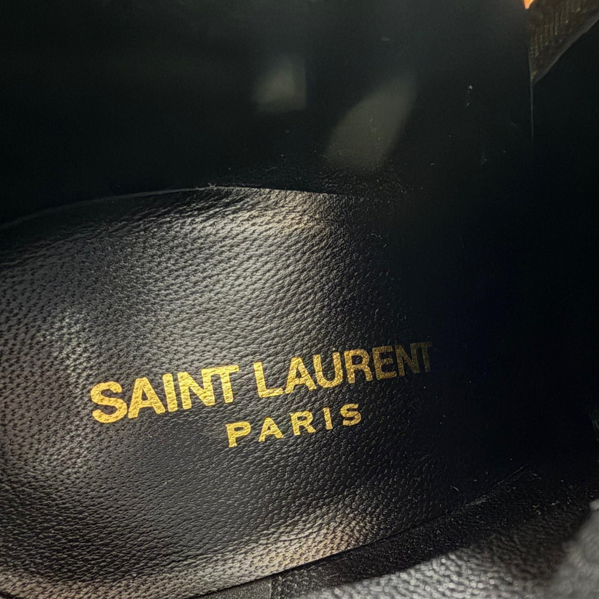Saint Laurent Side Zip Belt Suede Leather Short Boots Brown — view 8