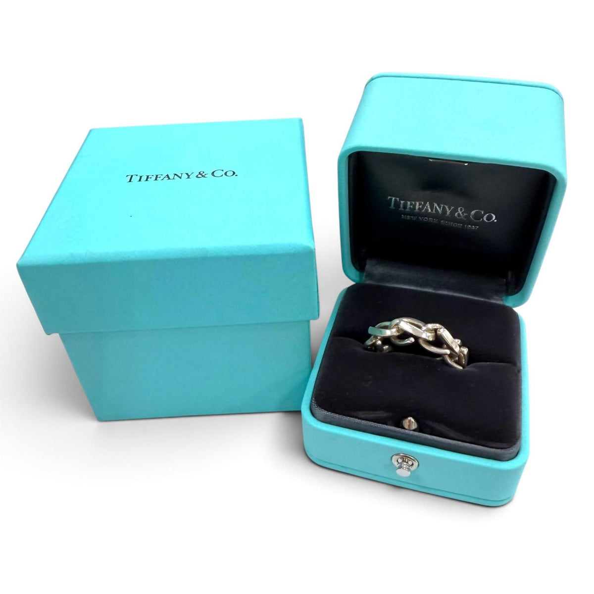 Tiffany & Co Forge Link Ring Silver — view 2