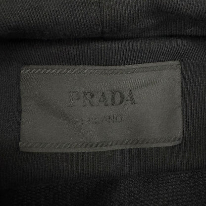 Prada Re-Nylon Triangle Logo Pullover Hoodie Black XL — view 6