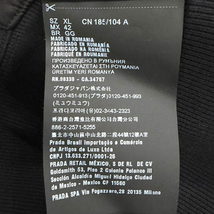 Prada Re-Nylon Triangle Logo Pullover Hoodie Black XL — view 8