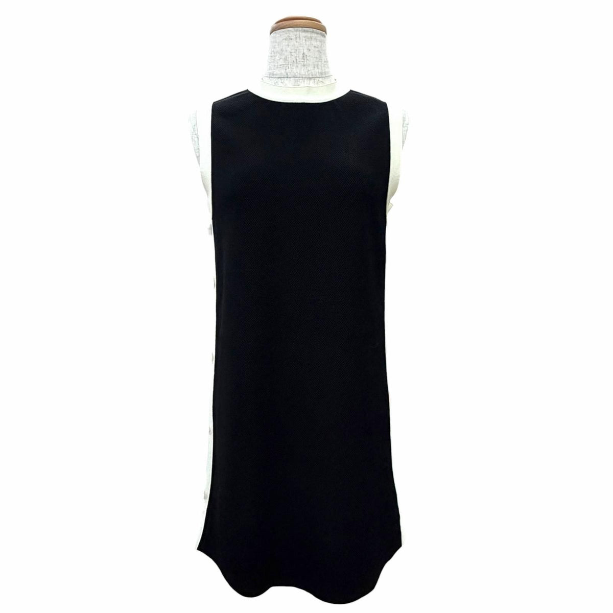 Dior Short Straight Dress Sleeveless Bicolor 38