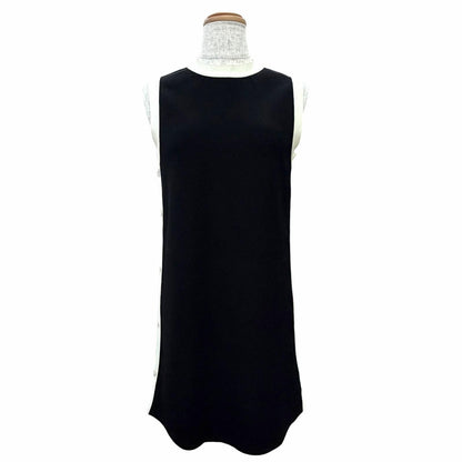 Dior Short Straight Dress Sleeveless Bicolor 38