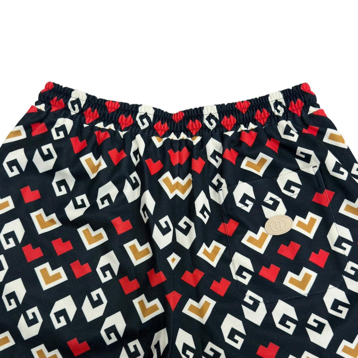 Gucci Square G Heart Print All Over Technical Jersey Shorts — view 4