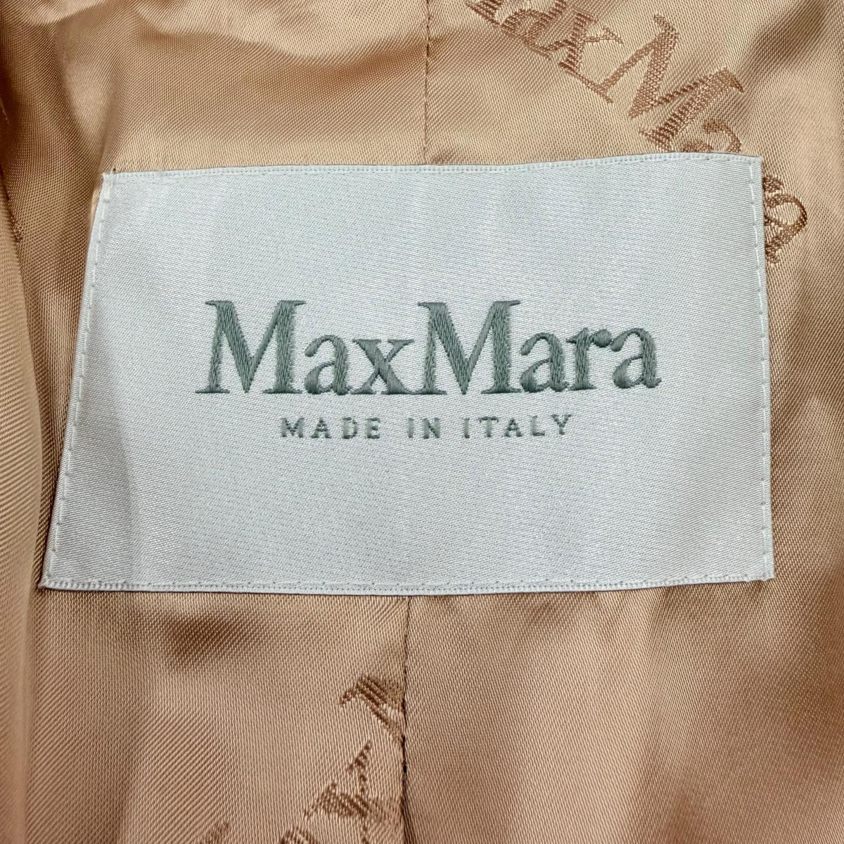 Max Mara Teddy Bear Alpaca Silk Blend Long Length Coat Pink Beige XS — view 7