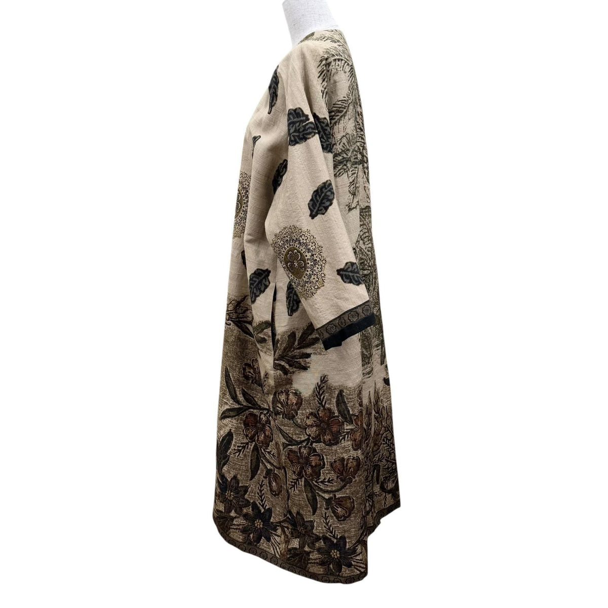 Dior Silk 100% Floral All Over Print Design Reversible Kimono Coat 40 — view 4