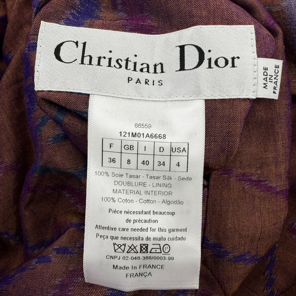 Dior Silk 100% Floral All Over Print Design Reversible Kimono Coat 40 — view 8