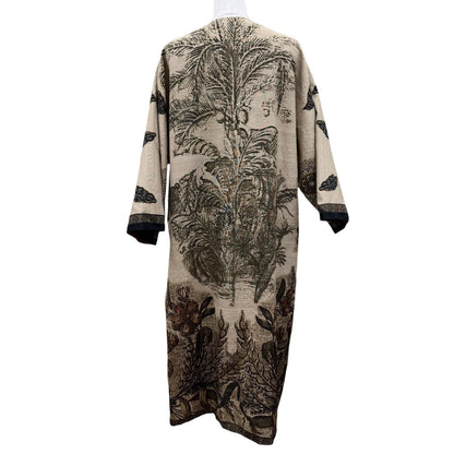 Dior Silk 100% Floral All Over Print Design Reversible Kimono Coat 40 — view 5