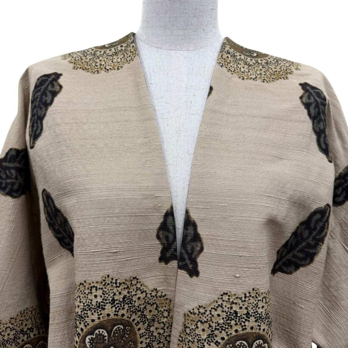 Dior Silk 100% Floral All Over Print Design Reversible Kimono Coat 40 — view 3