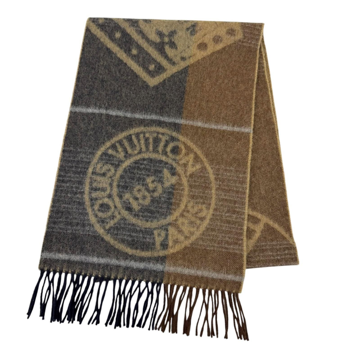 Louis Vuitton Angora Circle Logo Scarf