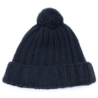 Gucci Front Logo Patch Wool Knit Hat Beanie Black — view 2
