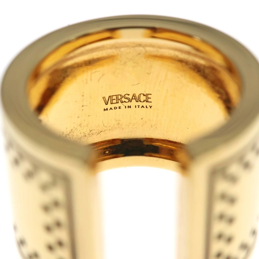 Versace Logo Ring Plated Gold — view 4