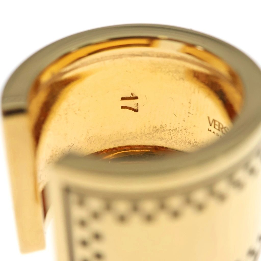 Versace Logo Ring Plated Gold — view 5