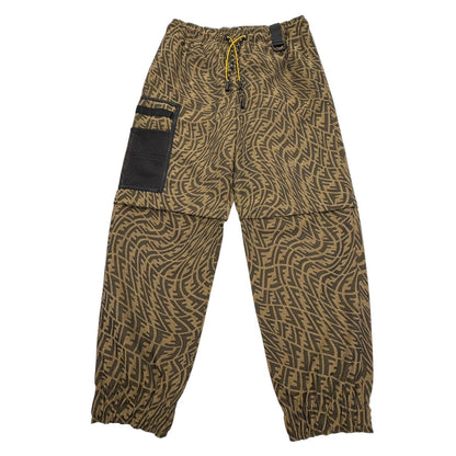 Fendi FF Vertigo Detachable 2-Way Siege Pants Brown 52