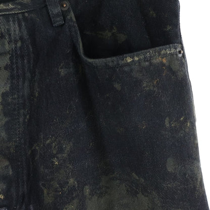 Balenciaga Super Destroyed Baggy Superdistressed Denim Pants Black — view 3