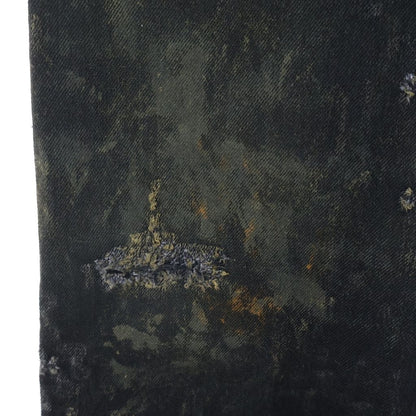 Balenciaga Super Destroyed Baggy Superdistressed Denim Pants Black — view 4