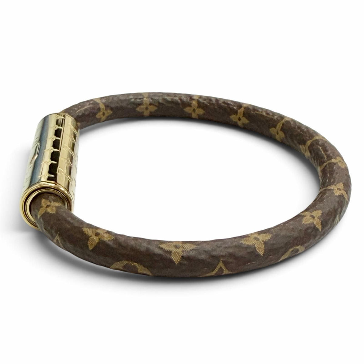 Louis Vuitton LV Confidential Monogram Canvas Bracelet Gold — view 4