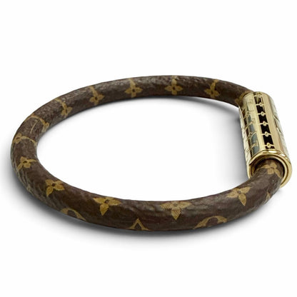 Louis Vuitton LV Confidential Monogram Canvas Bracelet Gold — view 3