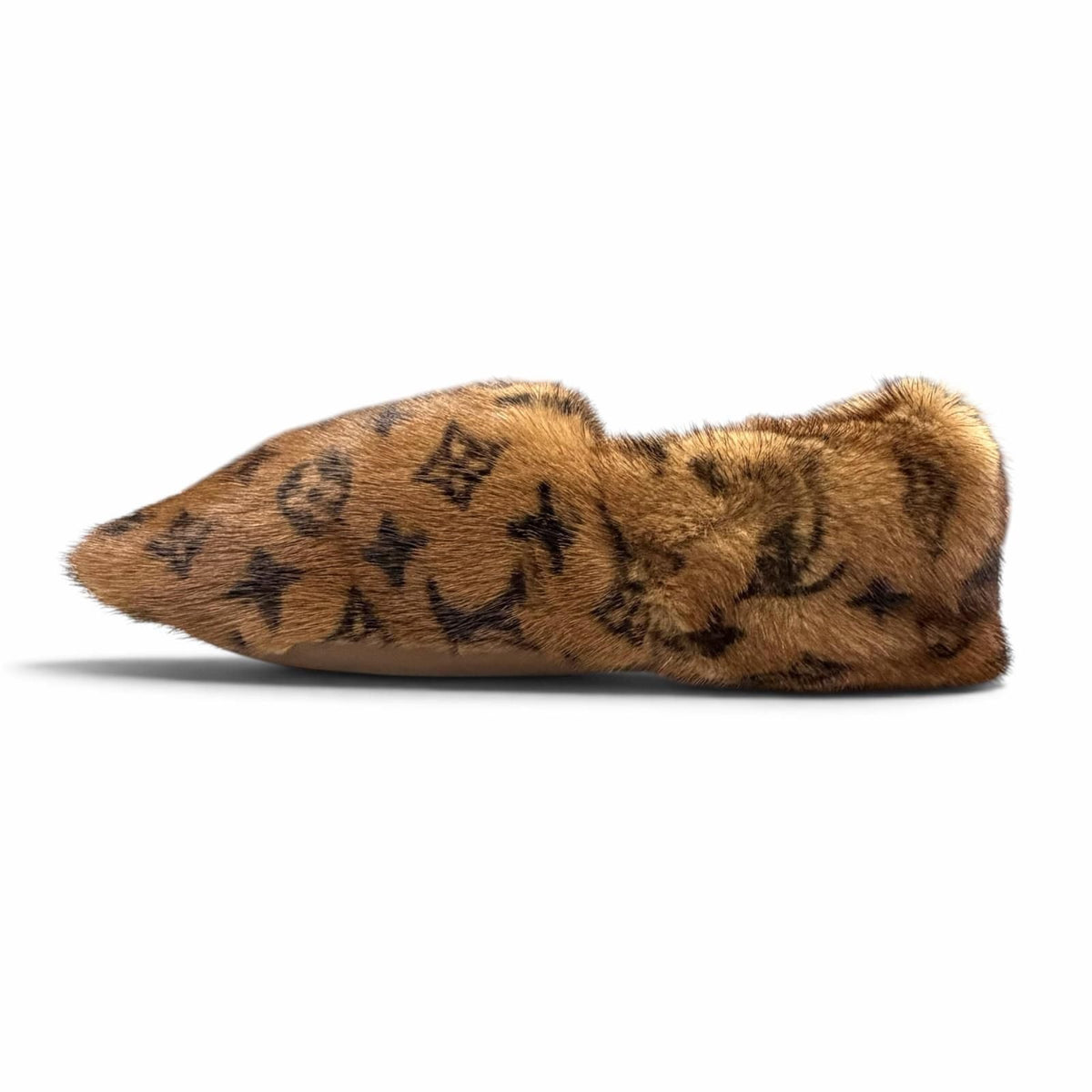 Louis Vuitton Dreamy Line Loafers Mink Monogram Room Shoes Slippers Brown — view 6