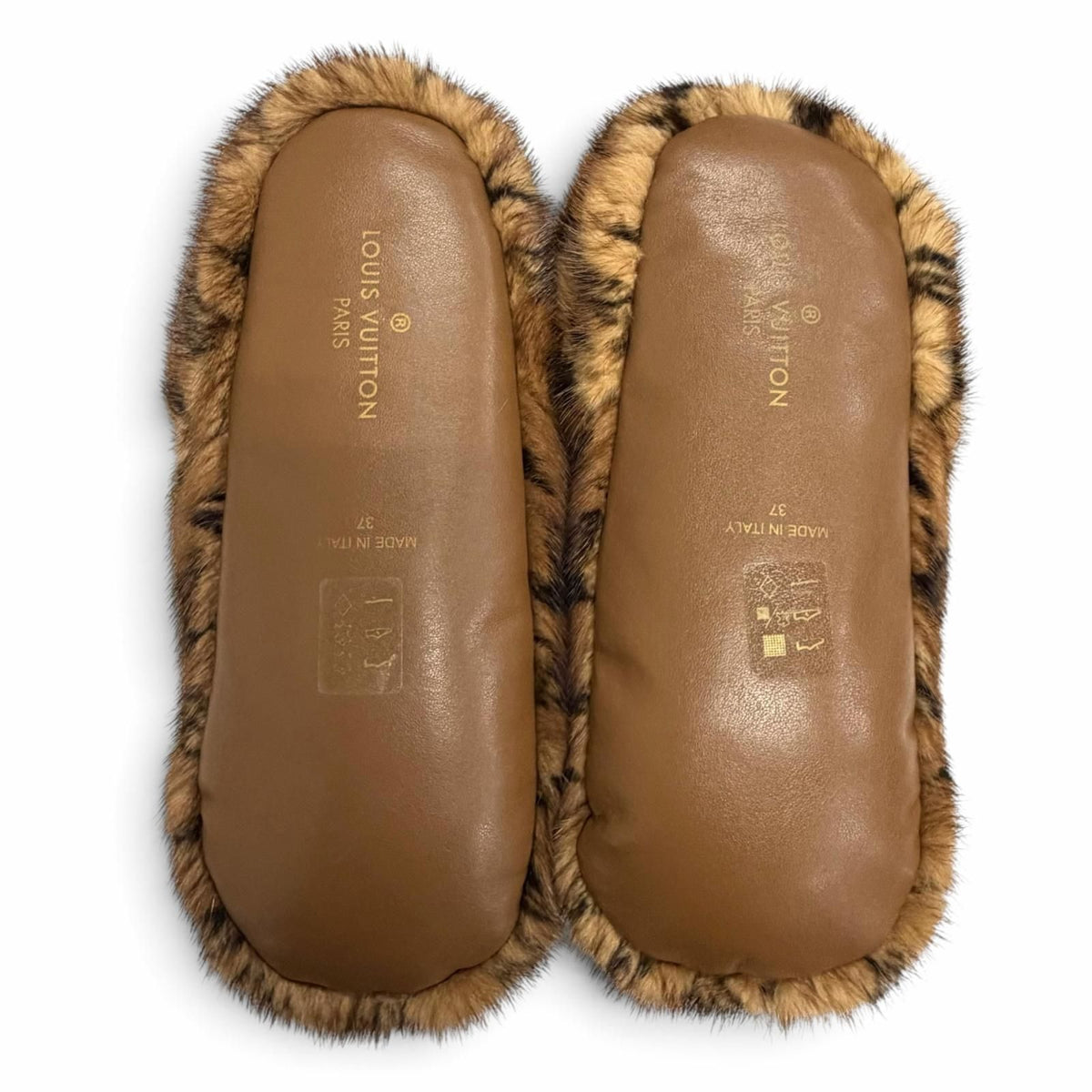 Louis Vuitton Dreamy Line Loafers Mink Monogram Room Shoes Slippers Brown — view 5
