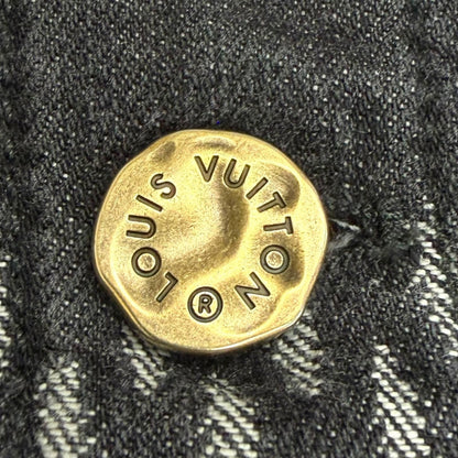 Louis Vuitton NIGO Giant Damier Waves Monogram Washed Denim Jacket Gray 48 — view 6