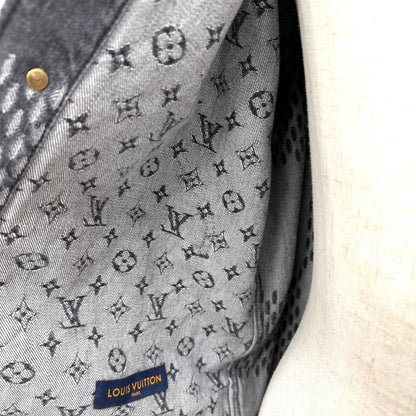 Louis Vuitton NIGO Giant Damier Waves Monogram Washed Denim Jacket Gray 48 — view 5