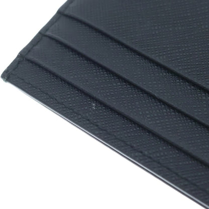 Prada Saffiano Triangle Logo Card Case Black — view 6