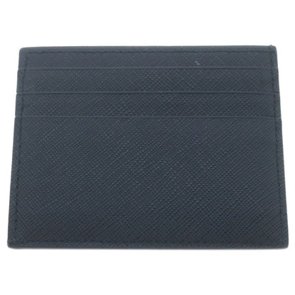 Prada Saffiano Triangle Logo Card Case Black — view 2