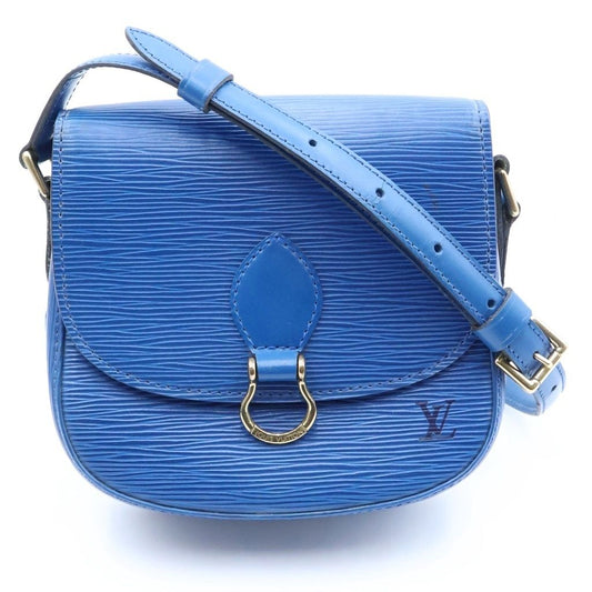 Louis Vuitton Saint-cloud Shoulder Bag Epi Leather Toledo Blue