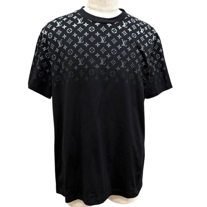 Louis Vuitton Monogram Gradient Cotton Short Sleeve T-Shirt Black XL