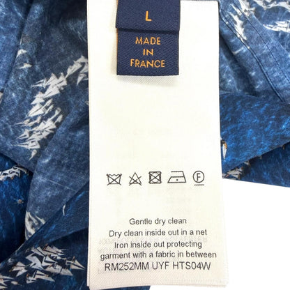 Louis Vuitton Print Monogram Short Sleeve Shirt Blue — view 7