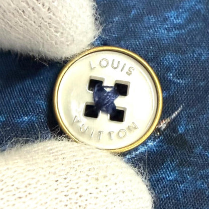 Louis Vuitton Print Monogram Short Sleeve Shirt Blue — view 5