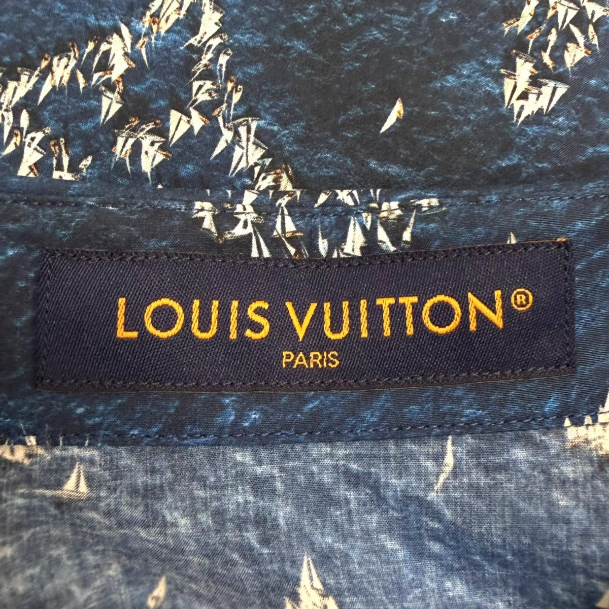Louis Vuitton Print Monogram Short Sleeve Shirt Blue — view 6