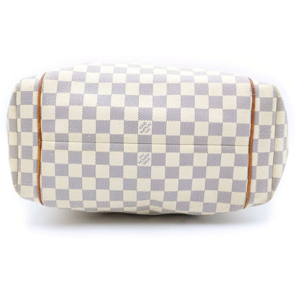 Louis Vuitton Damier Azur Totally MM Handbag Beige Leather — view 4