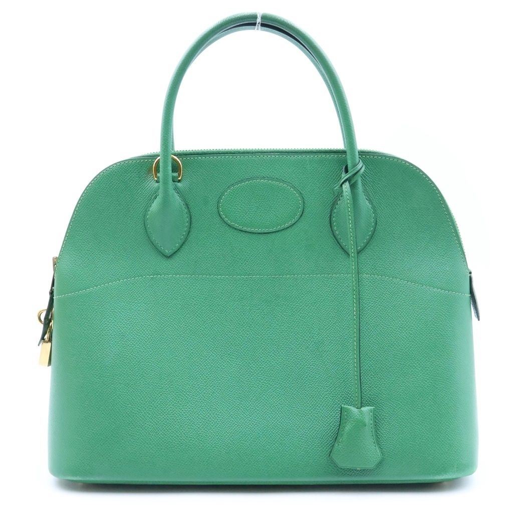 Hermes Bolide 31 Veau Epsom 2-Way Shoulder Bag Green Gold