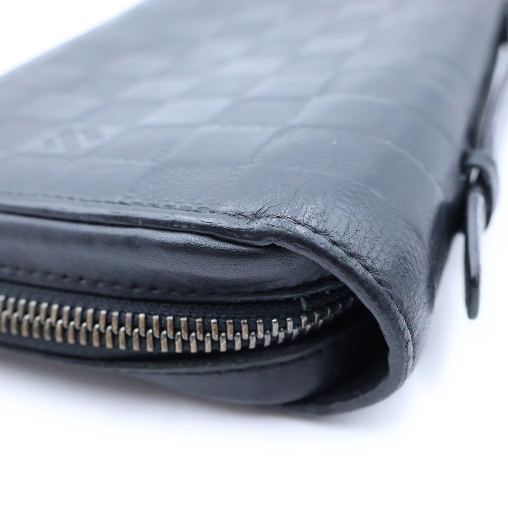 Louis Vuitton Damier Infini Zippy XL Leather Wallet Black — view 5