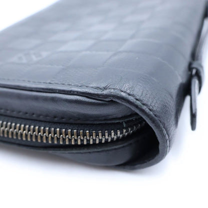 Louis Vuitton Damier Infini Zippy XL Leather Wallet Black — view 5