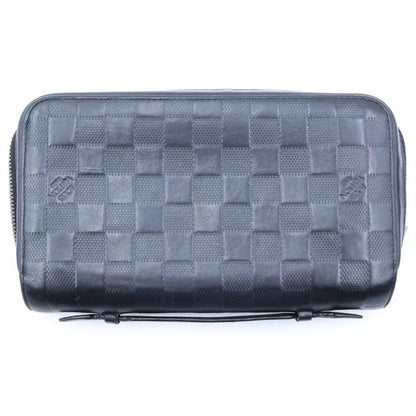 Louis Vuitton Damier Infini Zippy XL Leather Wallet Black — view 2