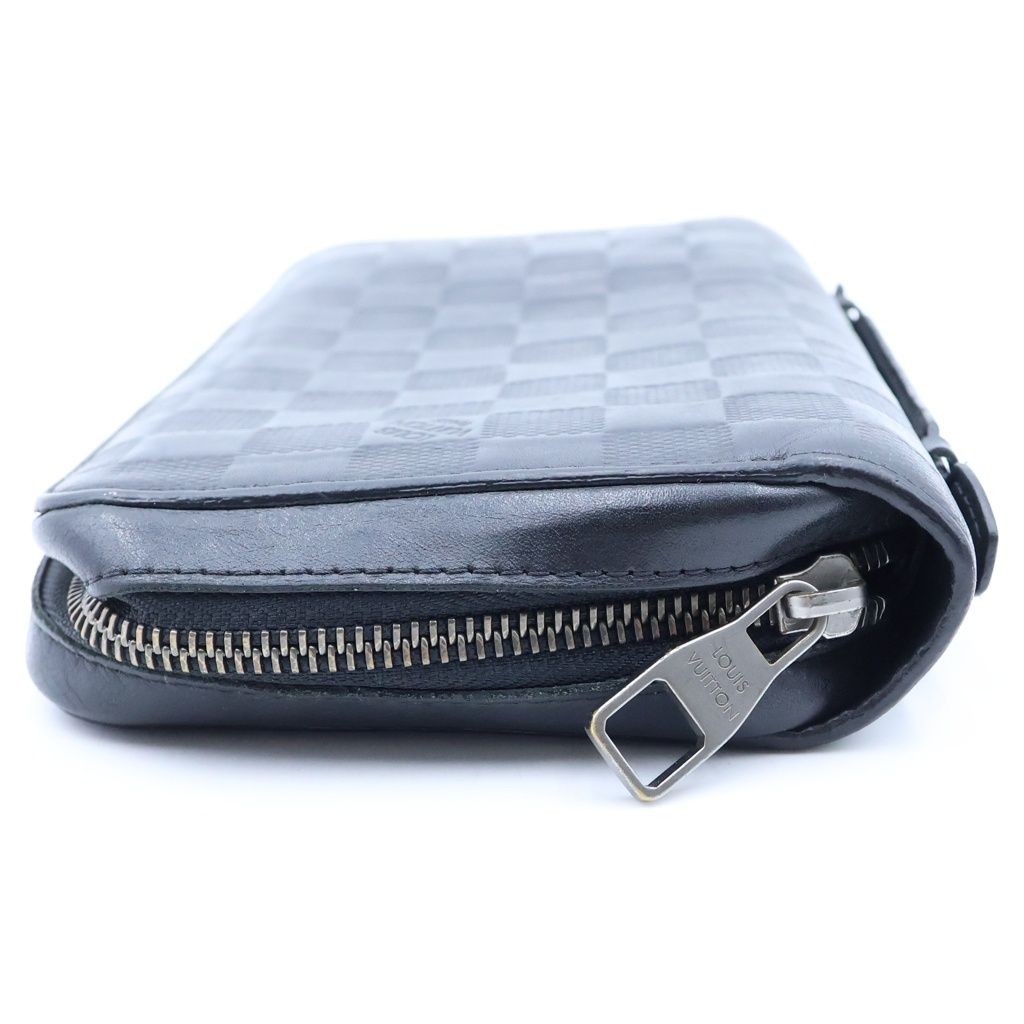 Louis Vuitton Damier Infini Zippy XL Leather Wallet Black — view 3