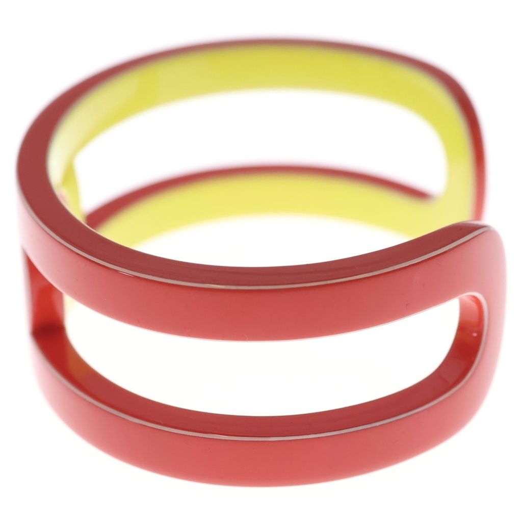 Hermes Lacquerwood Bangle Variation Orange Yellow Bracelet — view 4