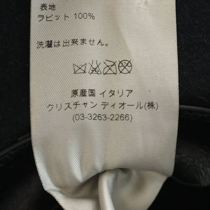 Dior Homme Kris Van Assche Era Rabbit Fur Hat Black — view 7
