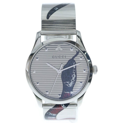 Gucci G-Timeless King Snake Quartz Watch Silver